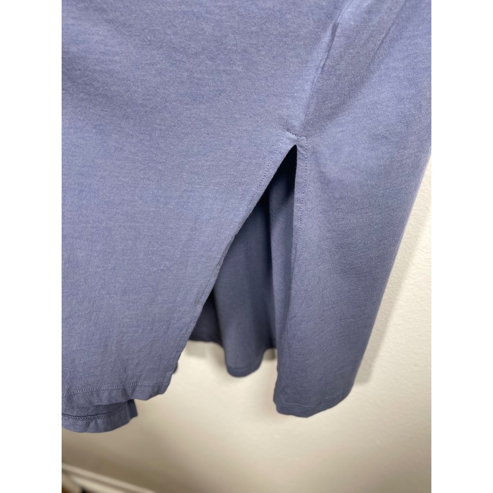 Madewell Womens 2X Blue Button Front Knit Midi Dress Long Sleeve - Picture 13 of 13